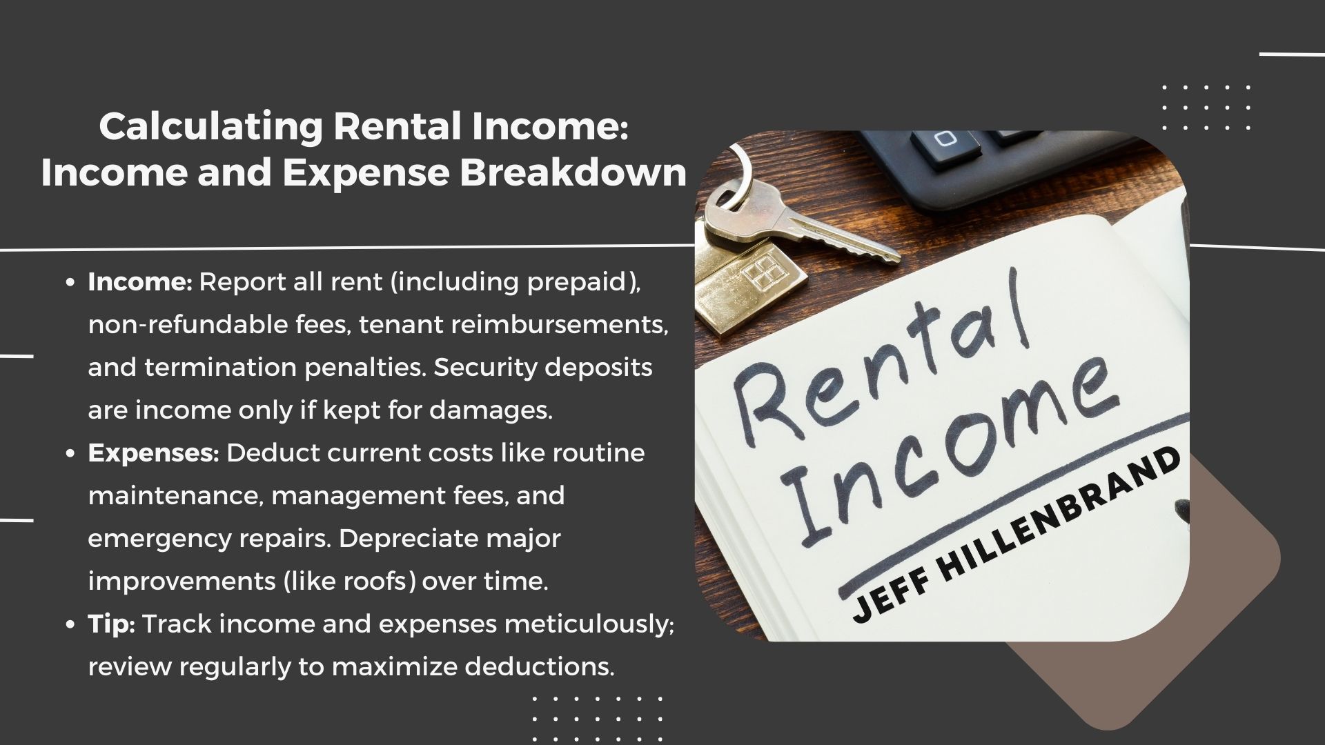 owning investment properties brings opportunities – and responsibilities