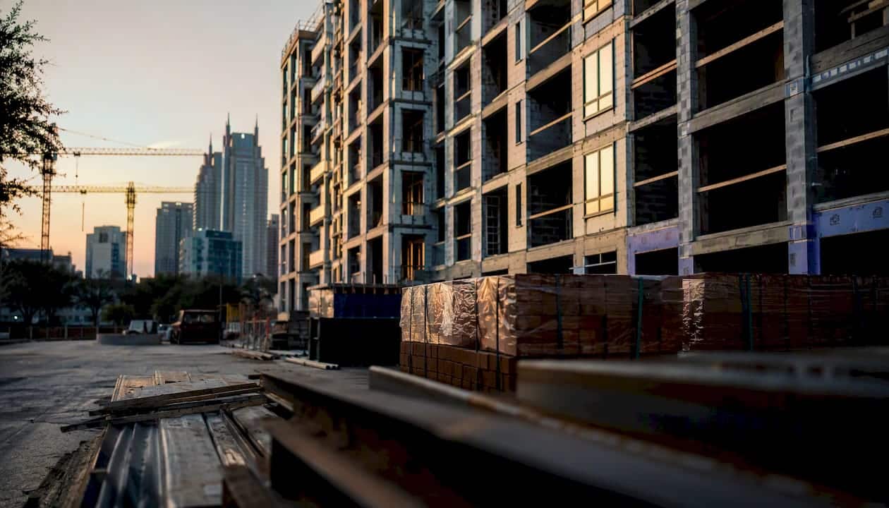 Houston infill redevelopment construction site