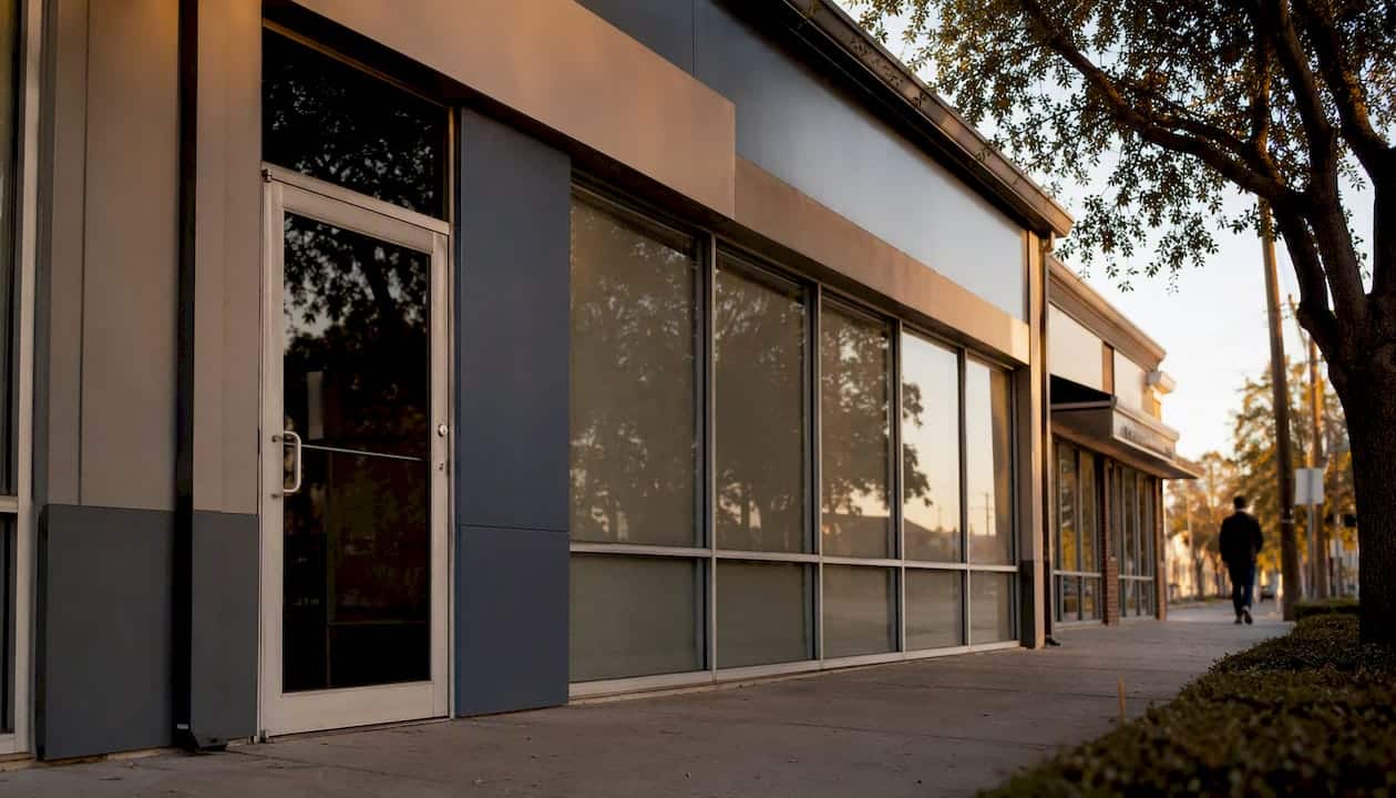 Houston insurance agency storefront closed