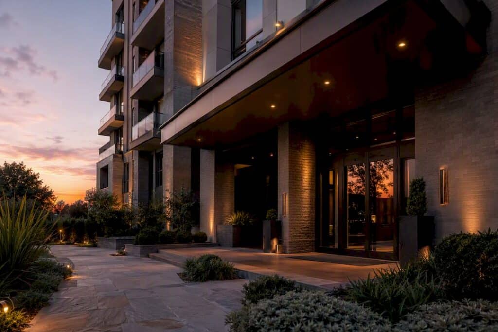 Modern luxury branded residence exterior