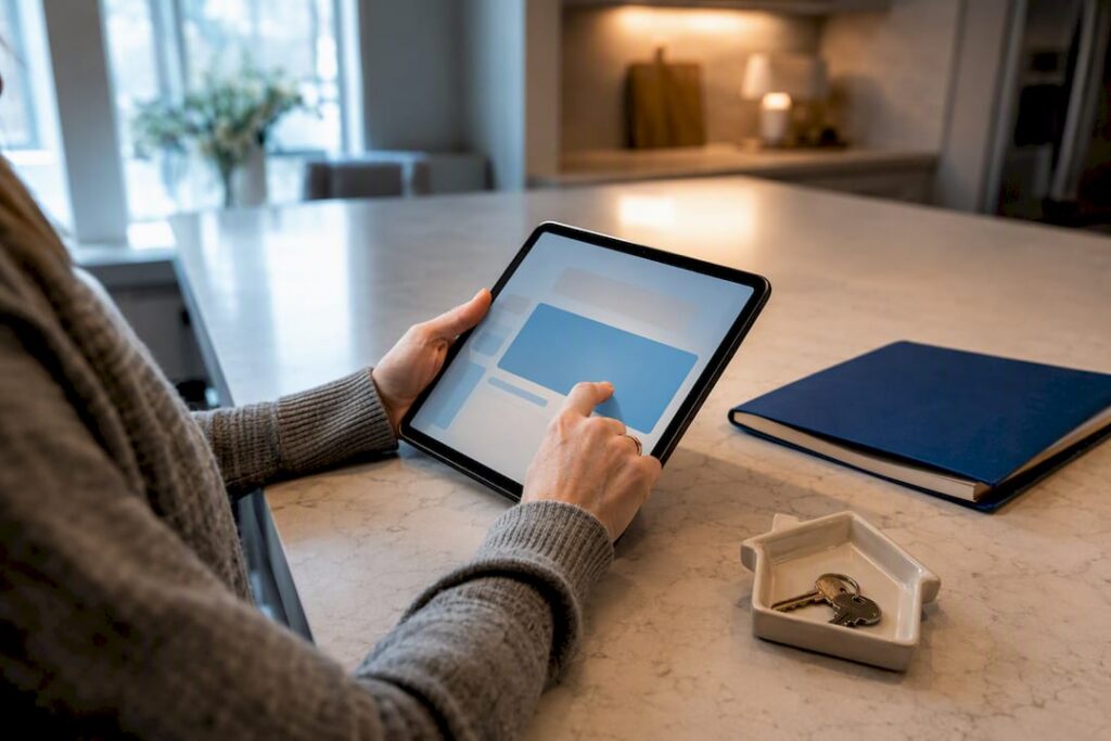 Homeowner filing an online property tax protest