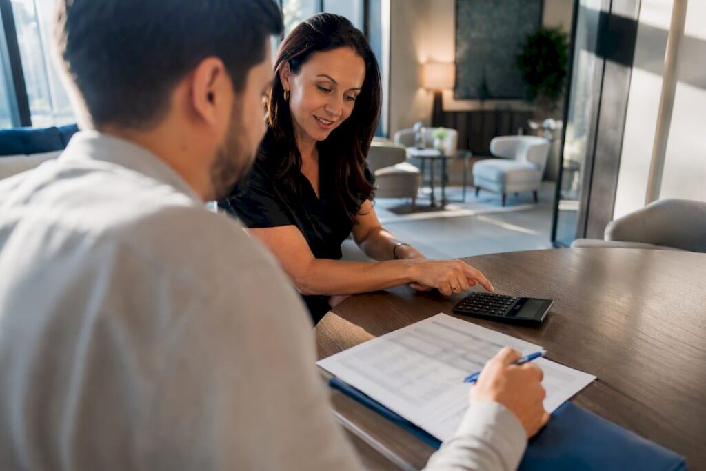 Buyer reviewing seller credit closing costs