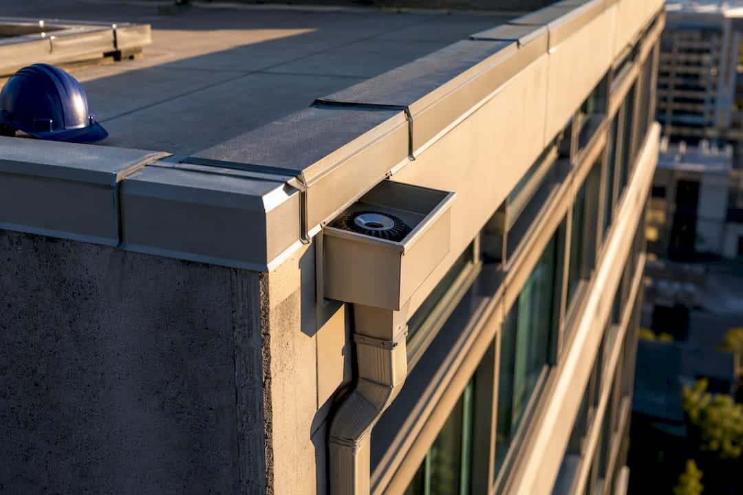 Houston condo roof and facade maintenance detail