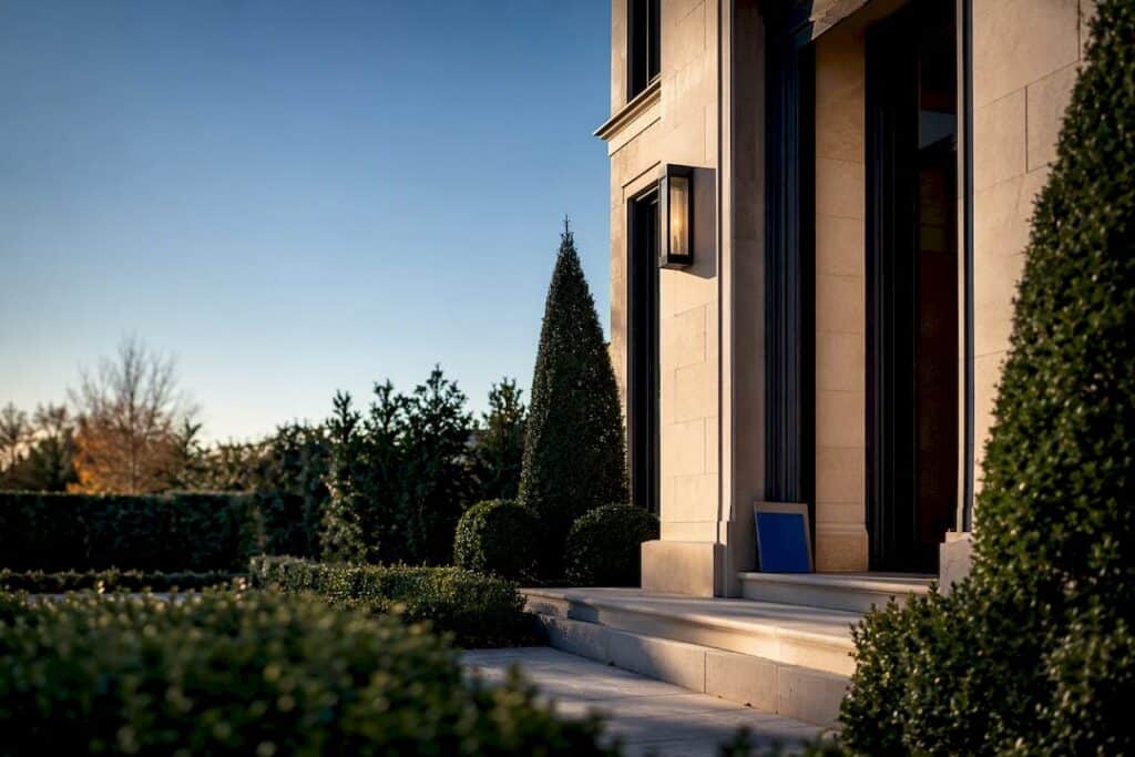 Partial Houston luxury residence exterior